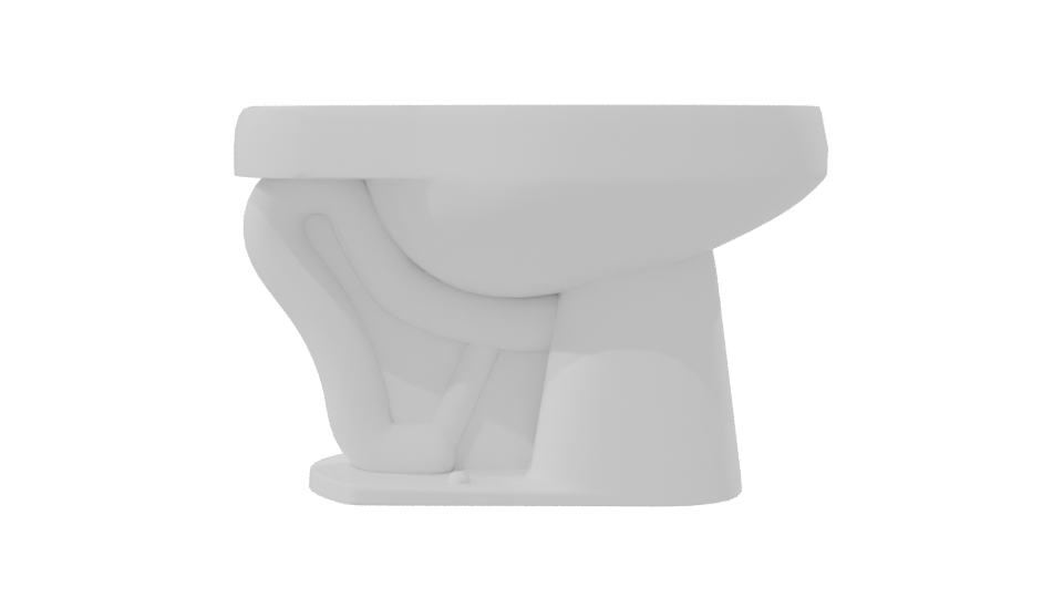 Minimalist Ceramic Bathroom Sink - Professional 3D Model Render 8