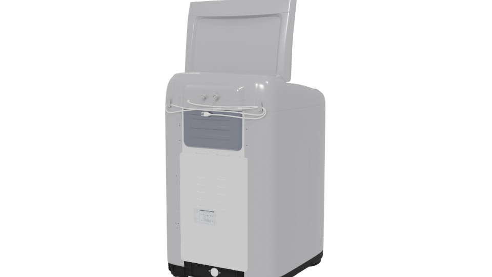 Modern Household Washing Machine 3D - Professional 3D Model Render 6