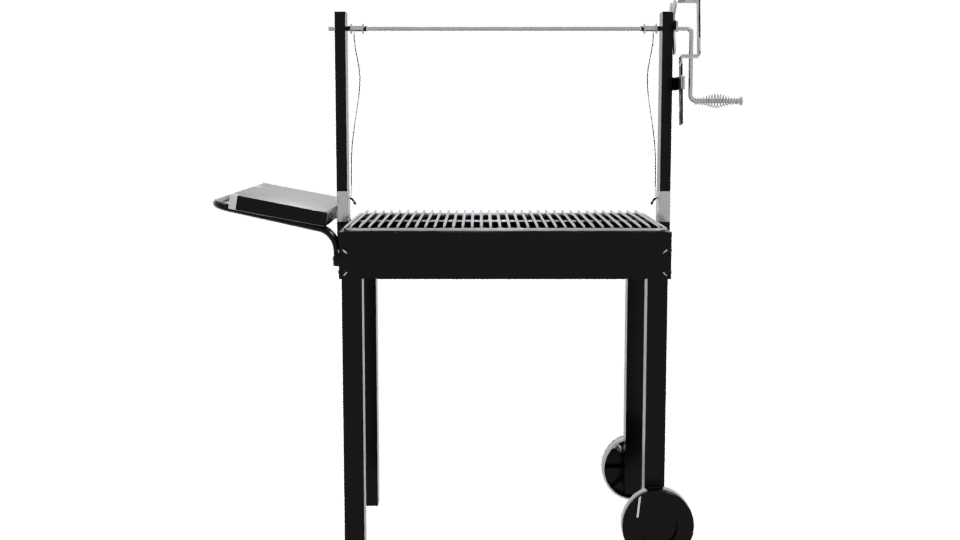 Outdoor Charcoal Grill Model - Professional 3D Model Render 11