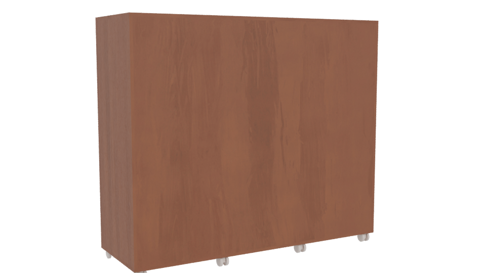 Modern Wooden Cabinet 3D Model - Professional 3D Model Render 4