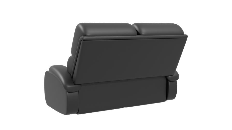 Contemporary Reclining Sofa Model - Professional 3D Model Render 4