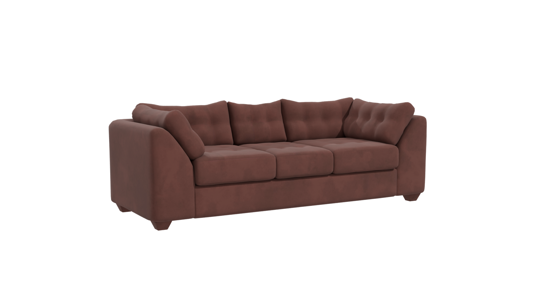 Stylish Modern Fabric Sofa 3D Model - Professional 3D Model Render 10