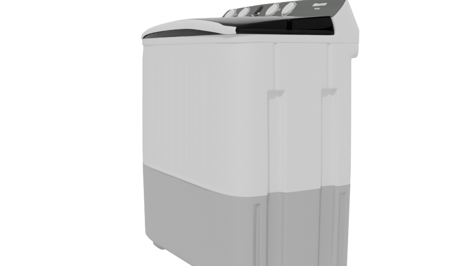 Compact Household Washing Machine 3D - Professional 3D Model Render 13
