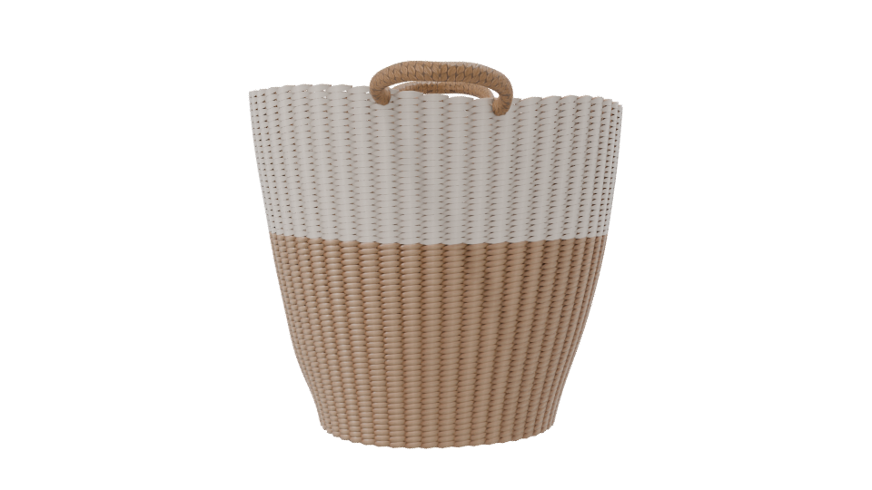 Stylish Woven Storage Basket 3D Model - Professional 3D Model Render 8