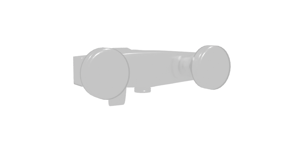 Sleek Modern Wall Hook 3D - Professional 3D Model Render 4