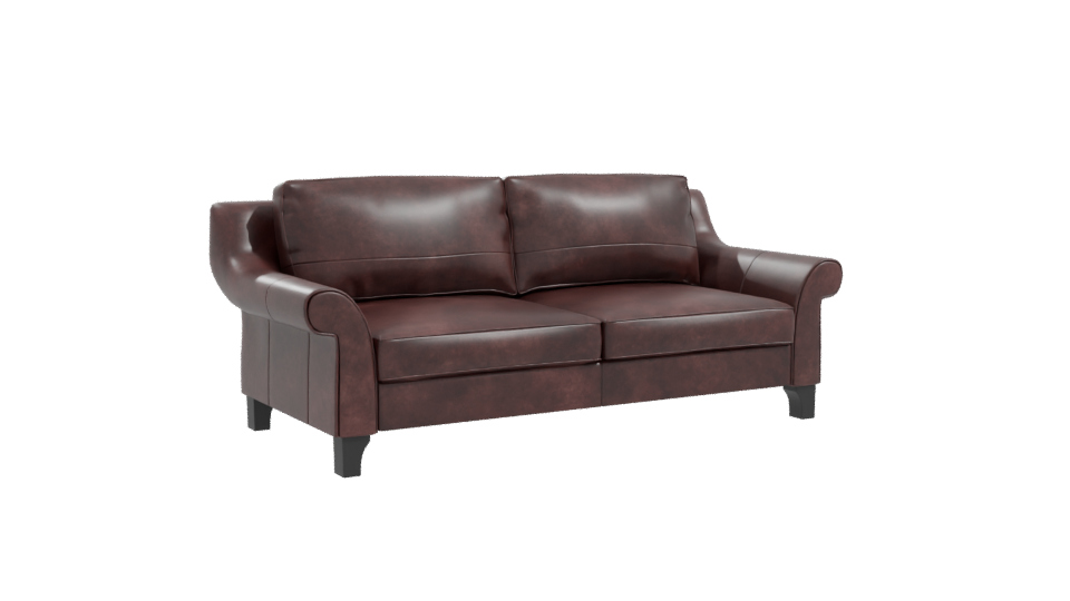 Elegant Leather Sofa 3D Model - Professional 3D Model Render 10