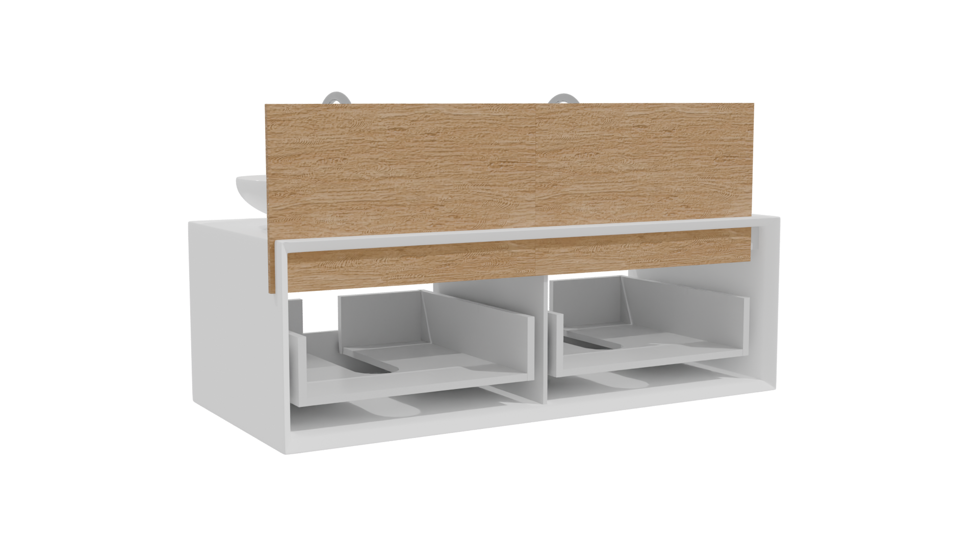 Double Sink Bathroom Vanity 3D - Professional 3D Model Render 10