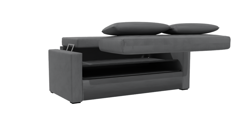 Contemporary Fabric Sofa Model - Professional 3D Model Render 4