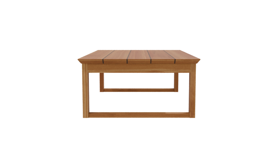 Stylish Wooden Coffee Table 3D - Professional 3D Model Render 8