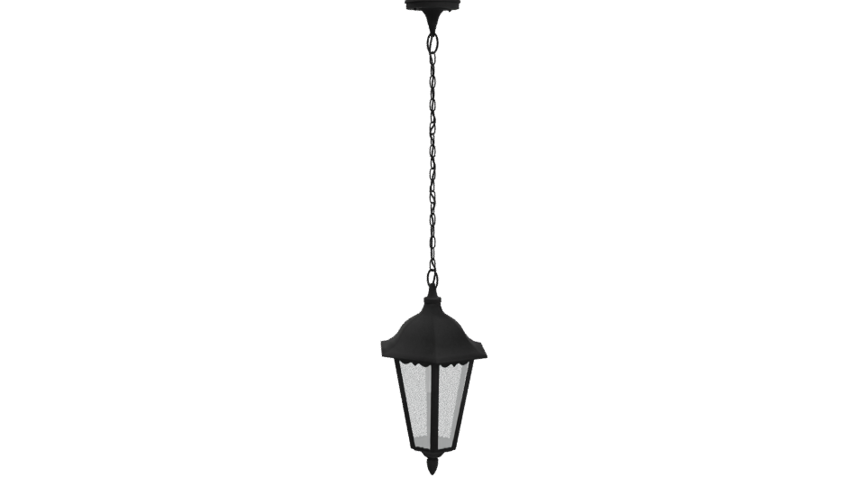 Stylish Hanging Lantern 3D Model - Professional 3D Model Render 4