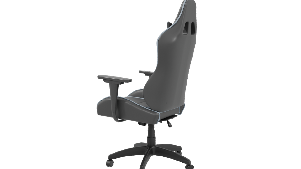 Ergonomic Gaming Chair 3D Model - Professional 3D Model Render 3