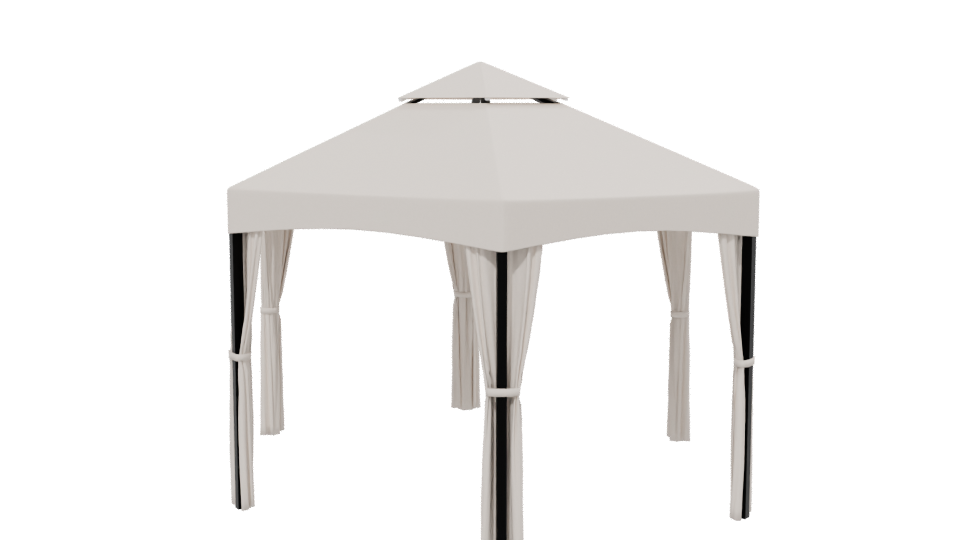 Stylish Outdoor Canopy Tent 3D Model - Professional 3D Model Render 13