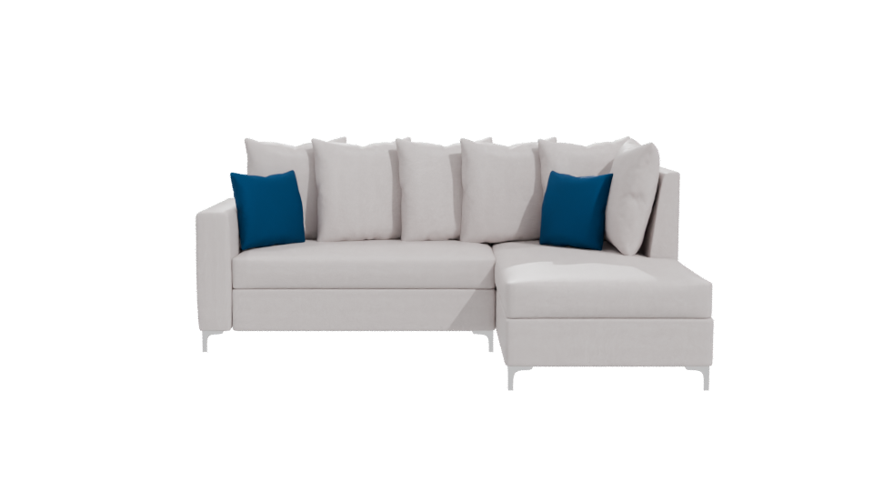 Contemporary L-Shaped Sofa Model - Professional 3D Model Render 11