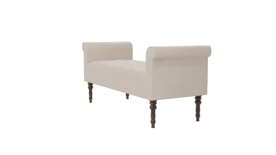 Daisy Fabric Bench 3D Model - Professional 3D Model Render 7