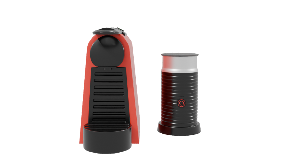 Stylish Coffee Machine 3D Model - Professional 3D Model Render 2