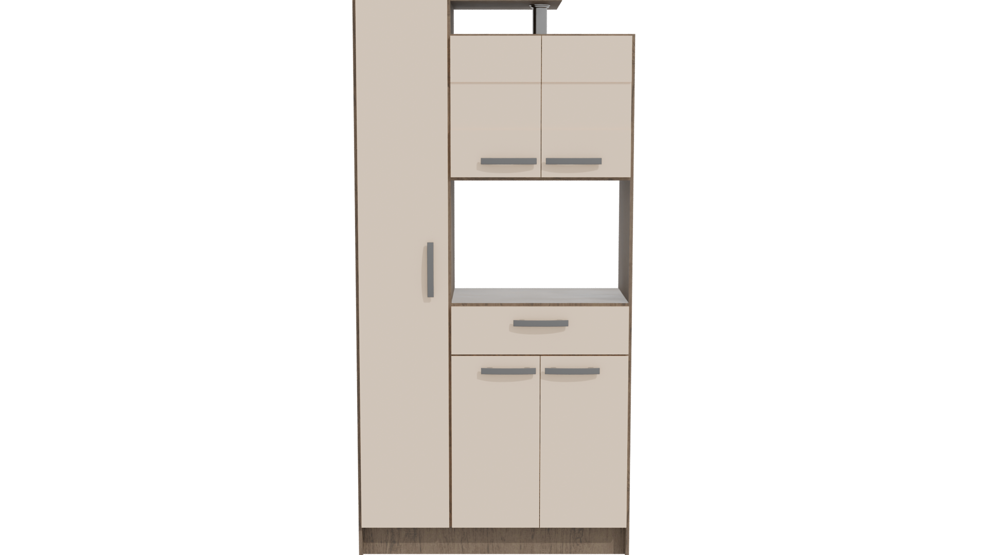 Modern Two-Door Kitchen Cabinet 3D - Professional 3D Model Render 11