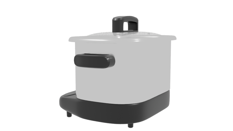Stylish Multi-Cooker 3D Model - Professional 3D Model Render 3