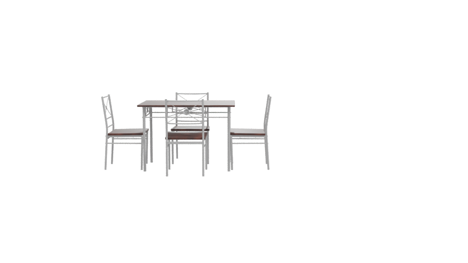 Stylish Dining Table Set 3D - Professional 3D Model Render 11