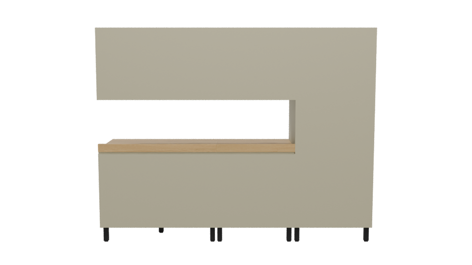 Stylish Modern Kitchen Cabinet Set 3D Model - Professional 3D Model Render 5