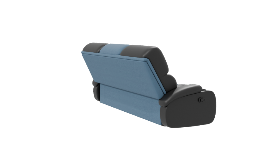 Elegant Modern Reclining Sofa 3D - Professional 3D Model Render 7