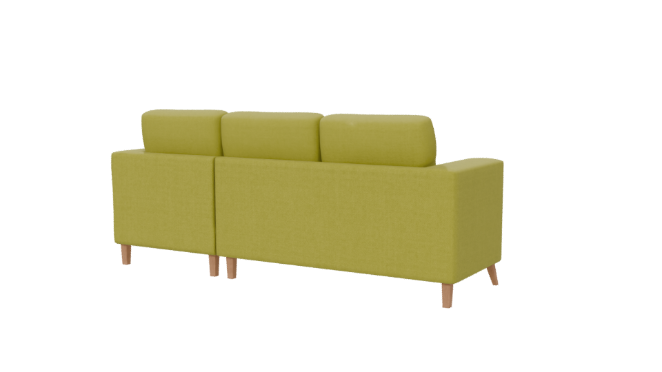 Stylish Modern L-shaped Sofa 3D Model - Professional 3D Model Render 6