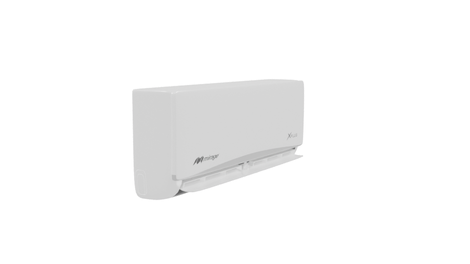 Sleek Modern Wall-Mounted Air Conditioner 3D Model - Professional 3D Model Render 9