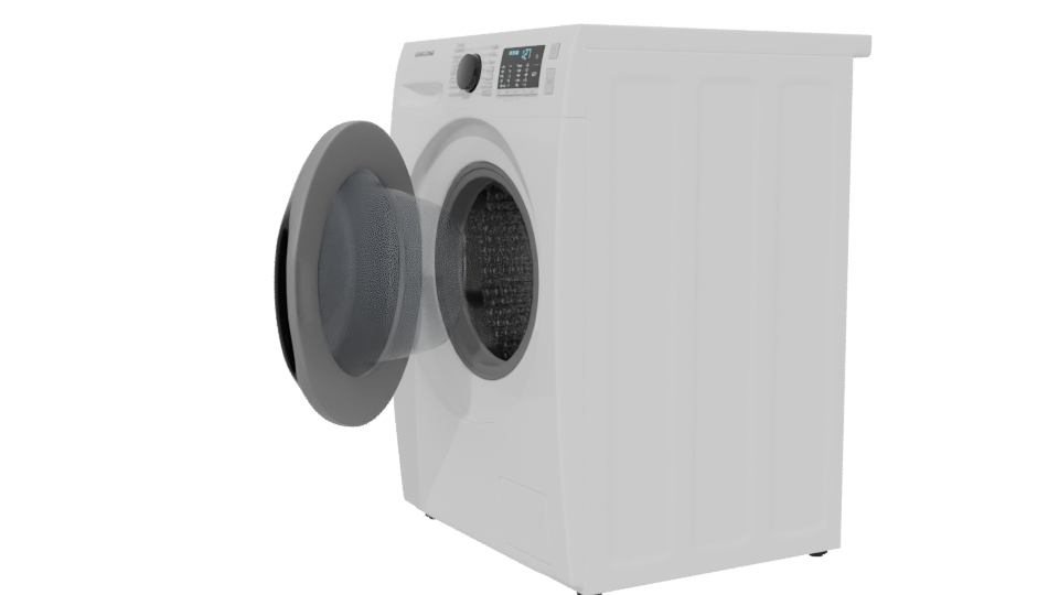 Eco Bubble Washing Machine 3D Model - Professional 3D Model Render 13