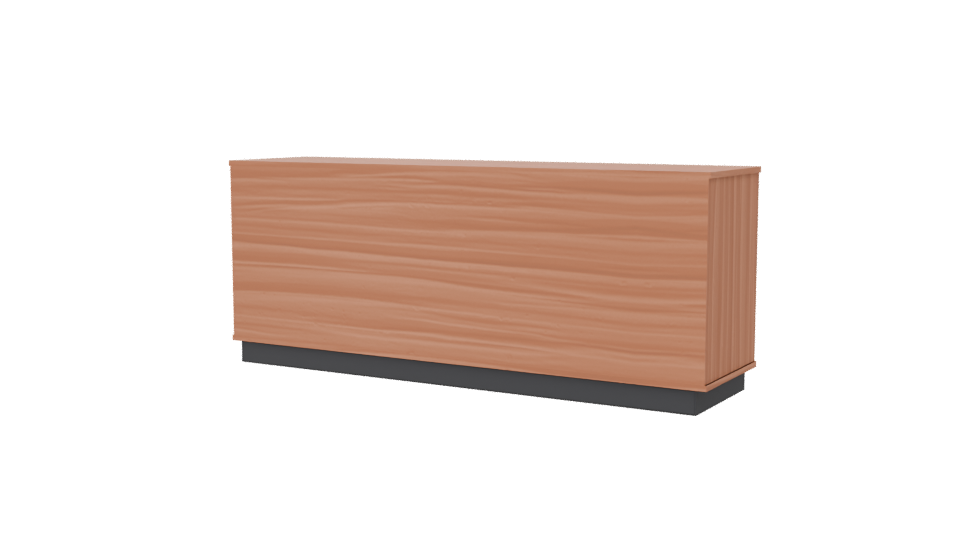 Contemporary Wooden Media Console 3D Model - Professional 3D Model Render 6