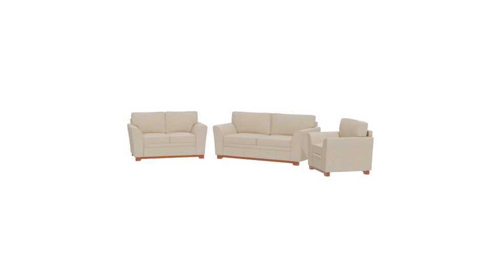 Elegant Sofa Seating Set 3D - Professional 3D Model Render 12