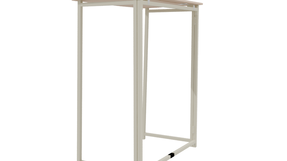 Foldable Metal-MDF Desk 3D - Professional 3D Model Render 3