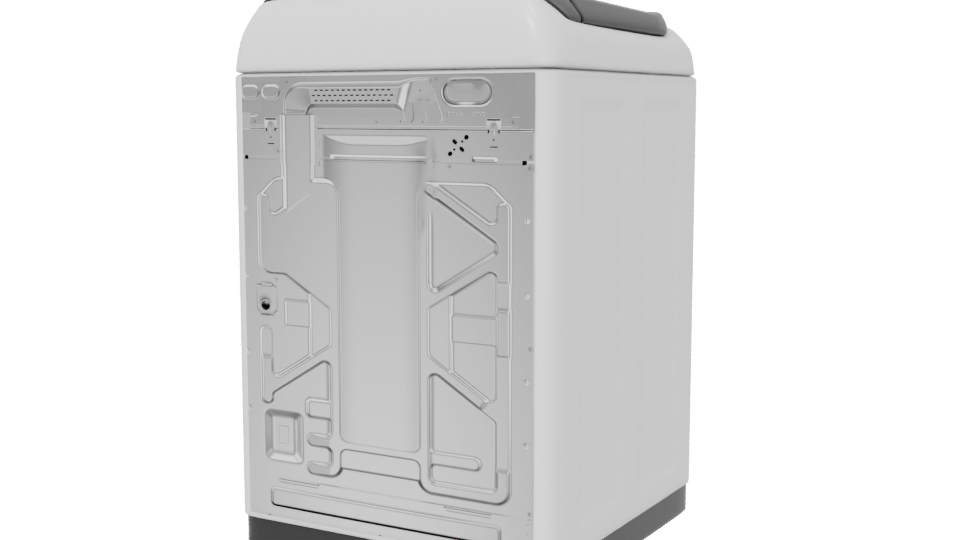 High-Efficiency Washing Machine Model - Professional 3D Model Render 6