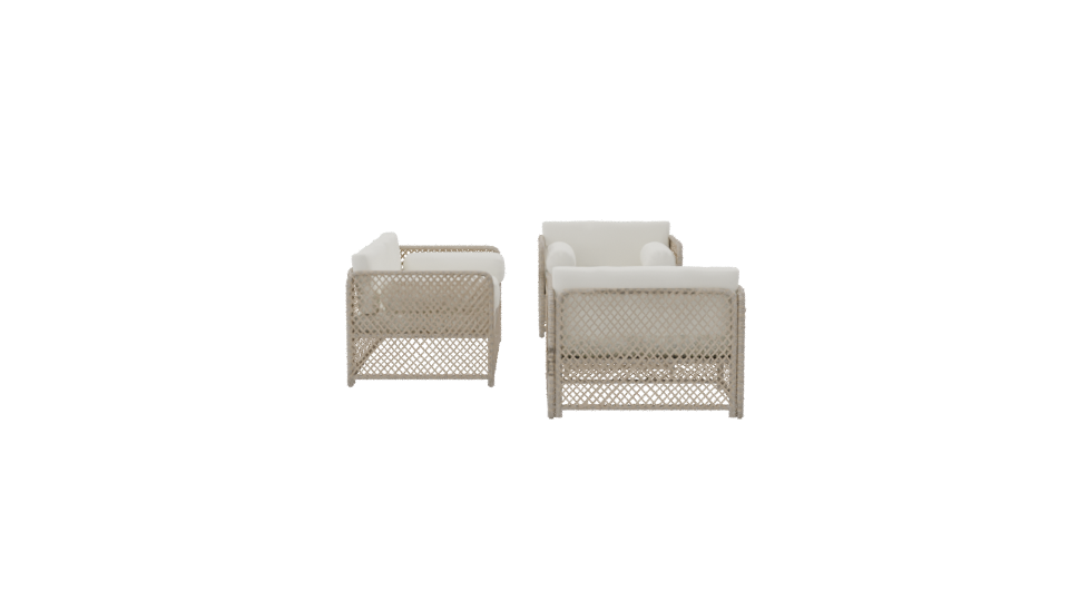 Modern Outdoor Sofa Set 3D - Professional 3D Model Render 8