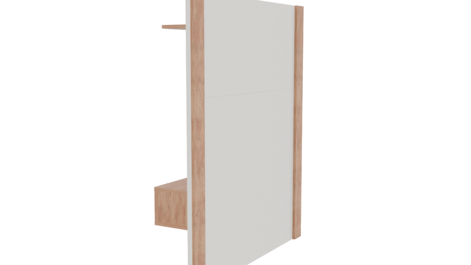 Stylish Modern Wall Shelf Unit - Professional 3D Model Render 3
