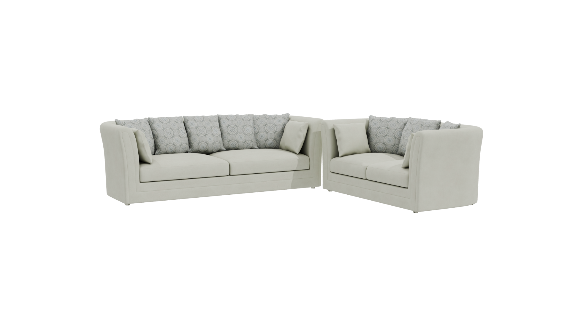 Stylish Sectional Sofa 3D Model - Professional 3D Model Render 10