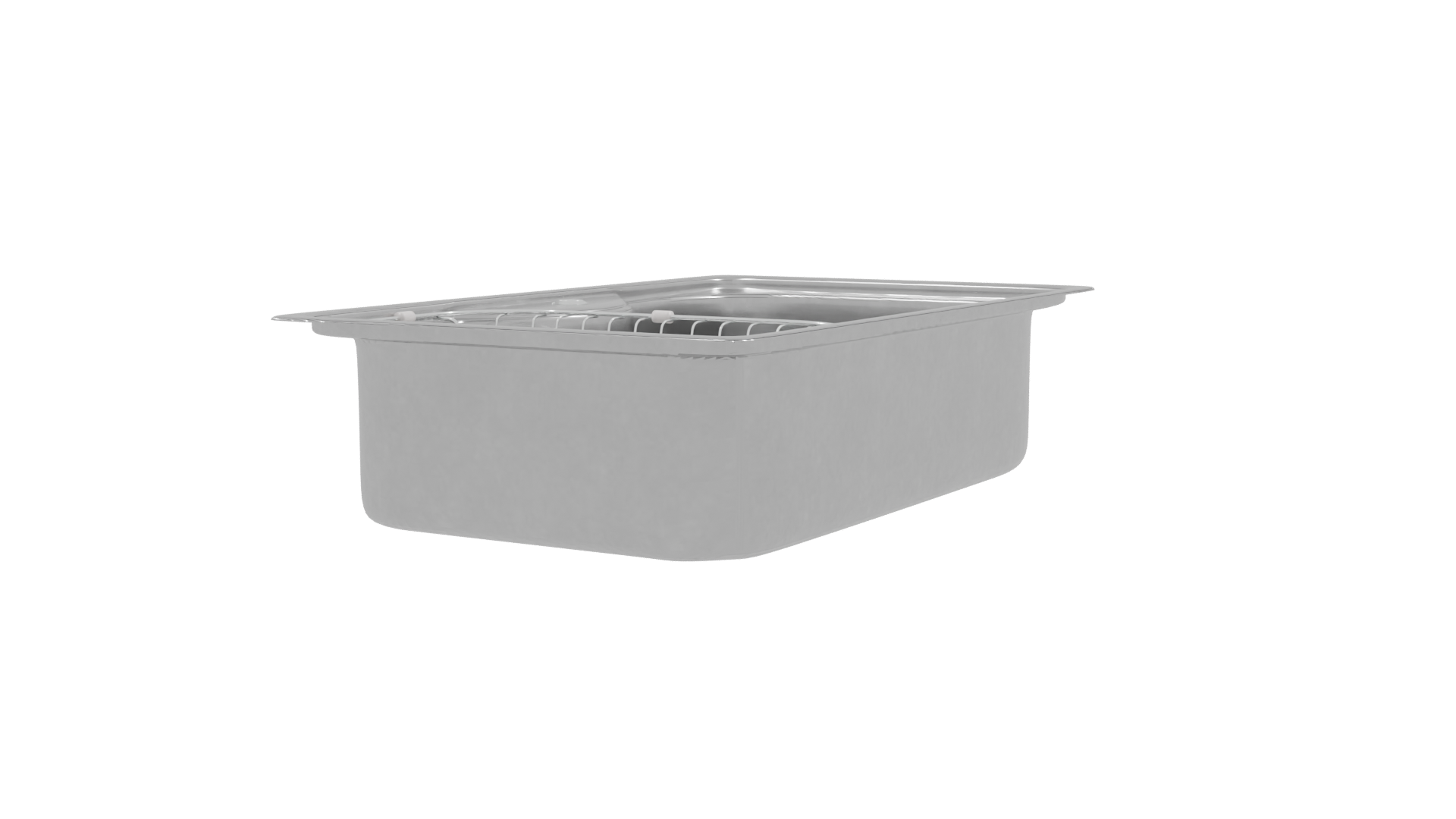 Stainless Steel Kitchen Sink Model - Professional 3D Model Render 18