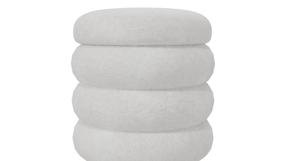 Stylish Stackable Cushion Model - Professional 3D Model Render 7