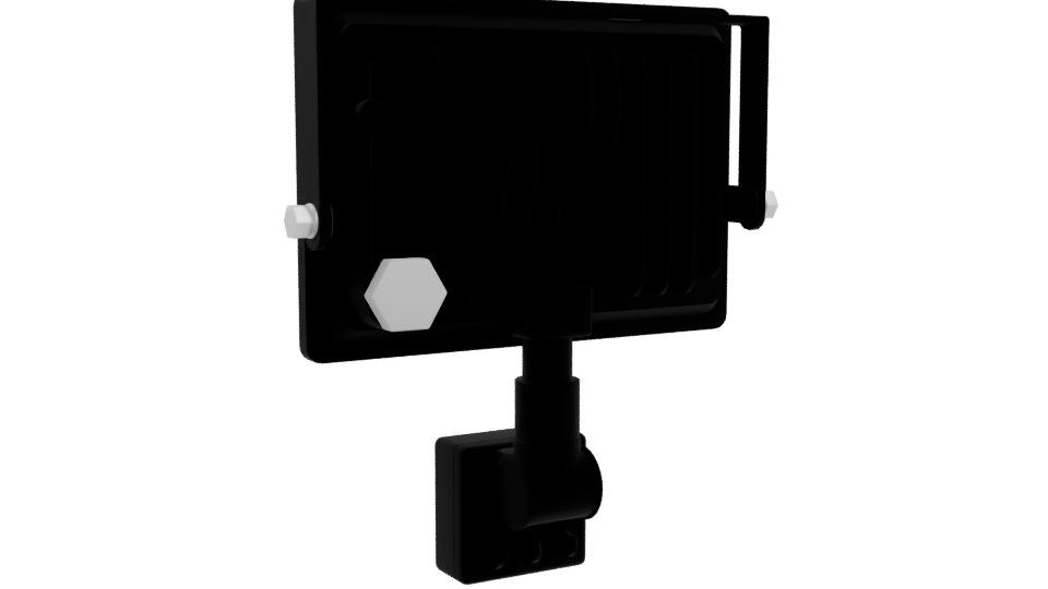 Motion Sensor LED Floodlight Model - Professional 3D Model Render 4