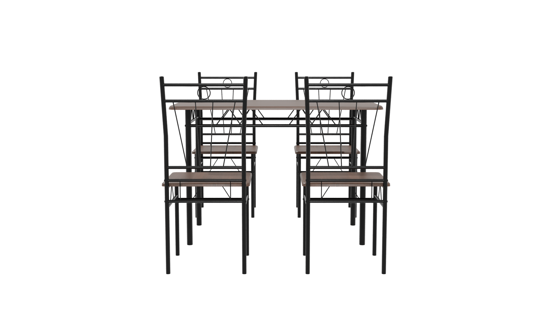 Modern Dining Table Set 3D - Professional 3D Model Render 5