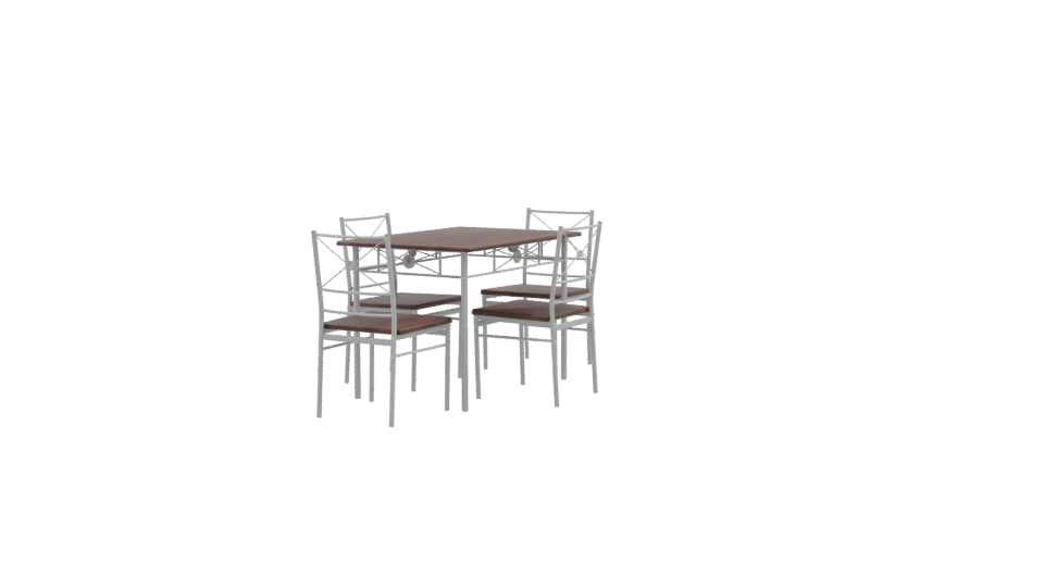 Stylish Dining Table Set 3D - Professional 3D Model Render 9