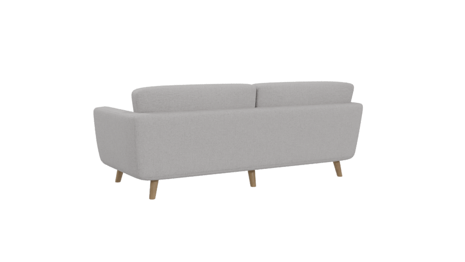Contemporary Grey Sofa 3D Model - Professional 3D Model Render 4