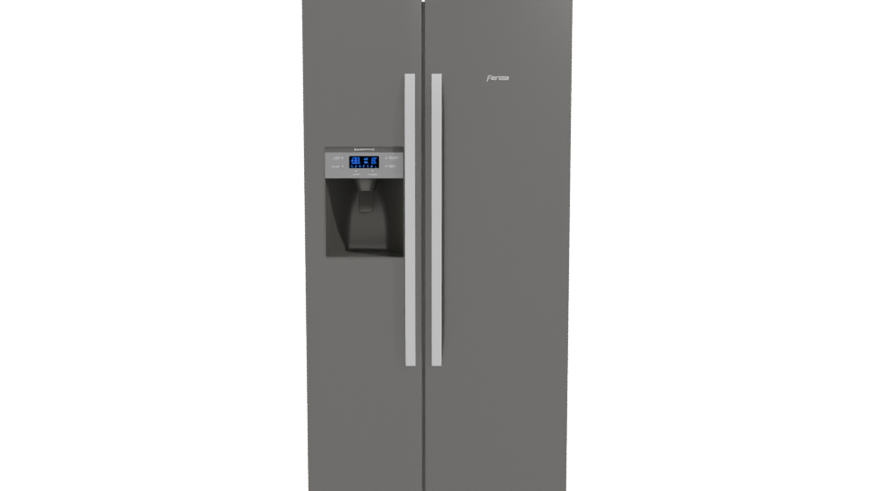 Stylish Stainless Steel Refrigerator 3D - Professional 3D Model Render 11