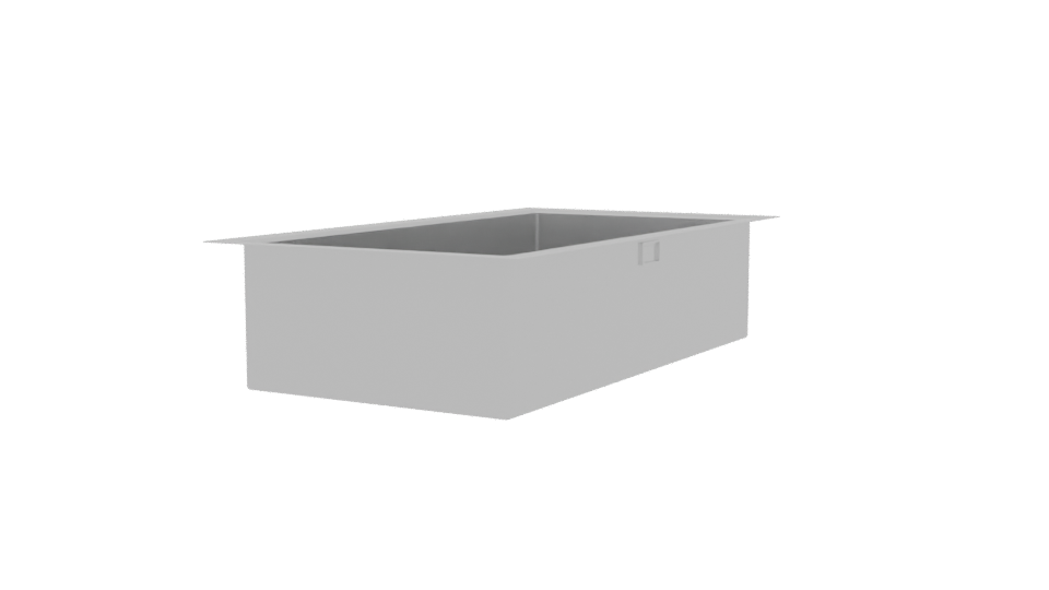 Sleek Modern Bathtub 3D Model - Professional 3D Model Render 3