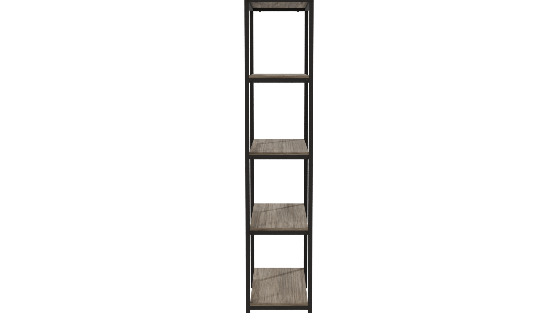 High Wooden Shelf Unit 3D - Professional 3D Model Render 8