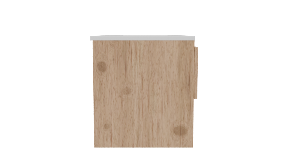 Minimalist Wooden Bathroom Vanity - Professional 3D Model Render 8