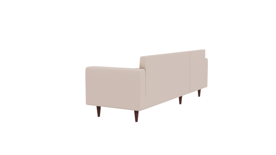 Contemporary L-Shaped Sofa 3D - Professional 3D Model Render 3