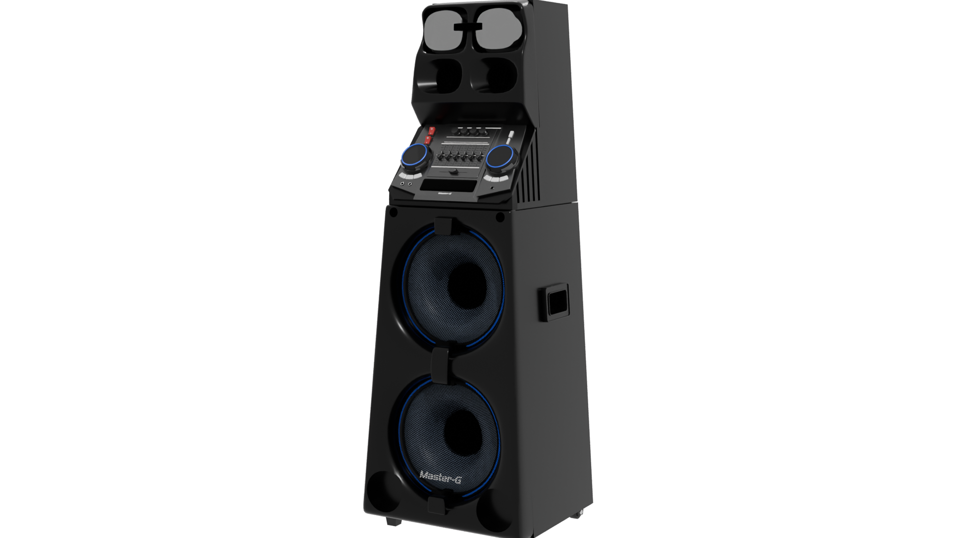 High-Quality DJ Sound System 3D - Professional 3D Model Render 12