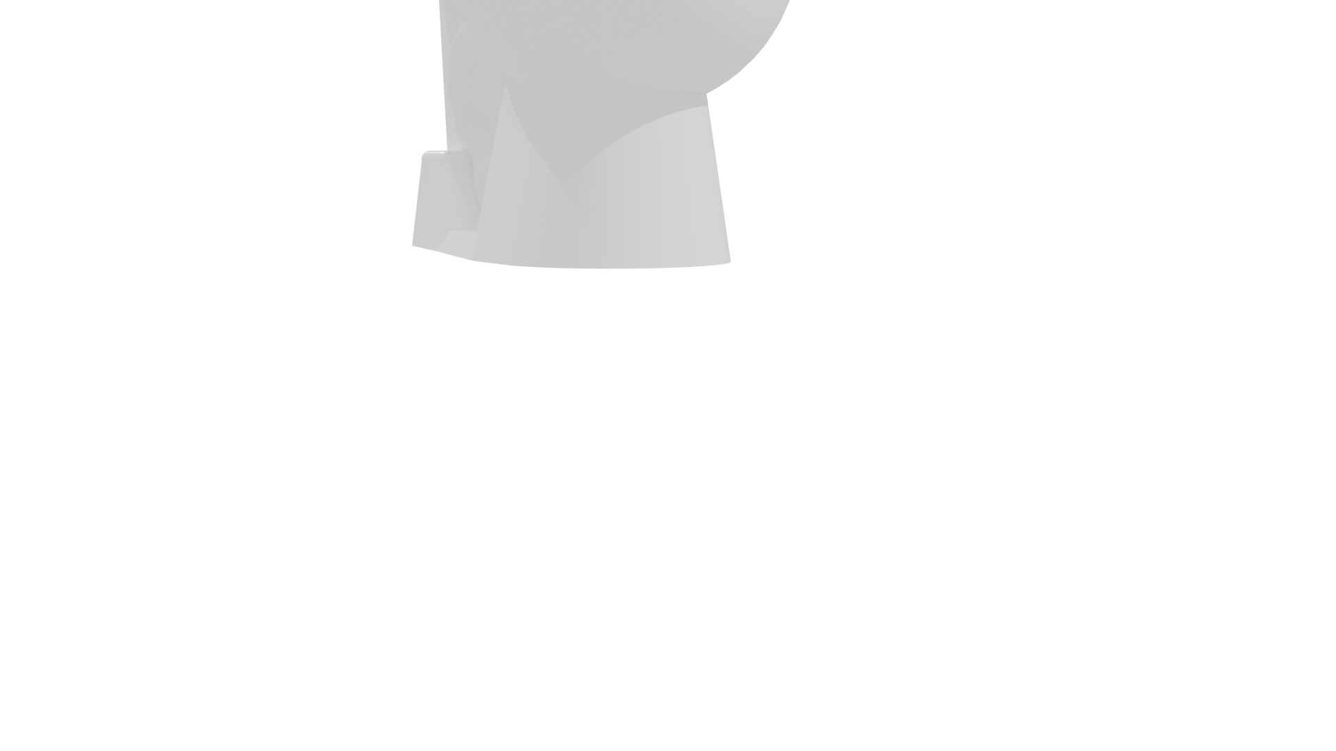 Stylish White Toilet 3D Model for Your Projects - Professional 3D Model Render 22