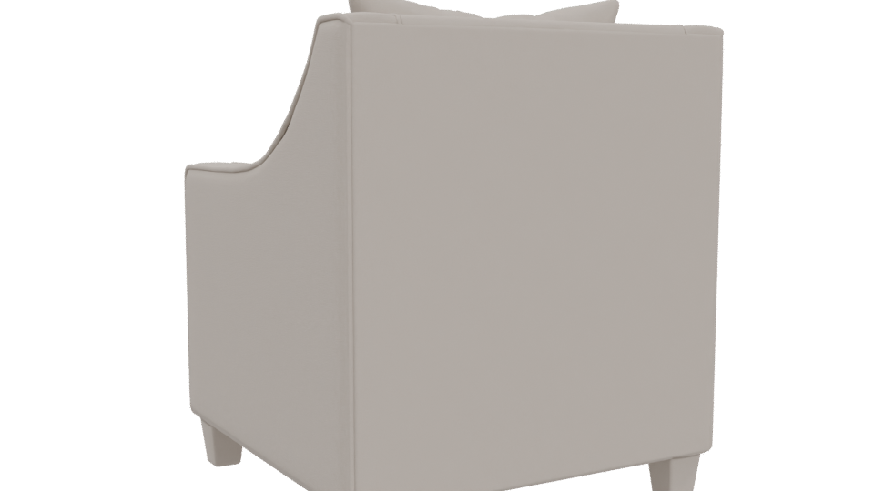 Stylish Modern Accent Chair 3D - Professional 3D Model Render 4