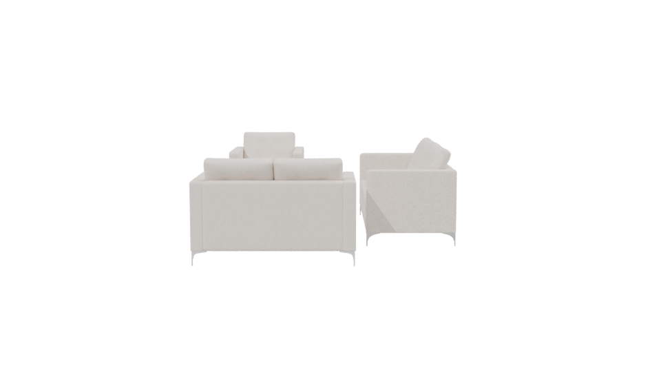Elegant Modern Sofa Set 3D - Professional 3D Model Render 2