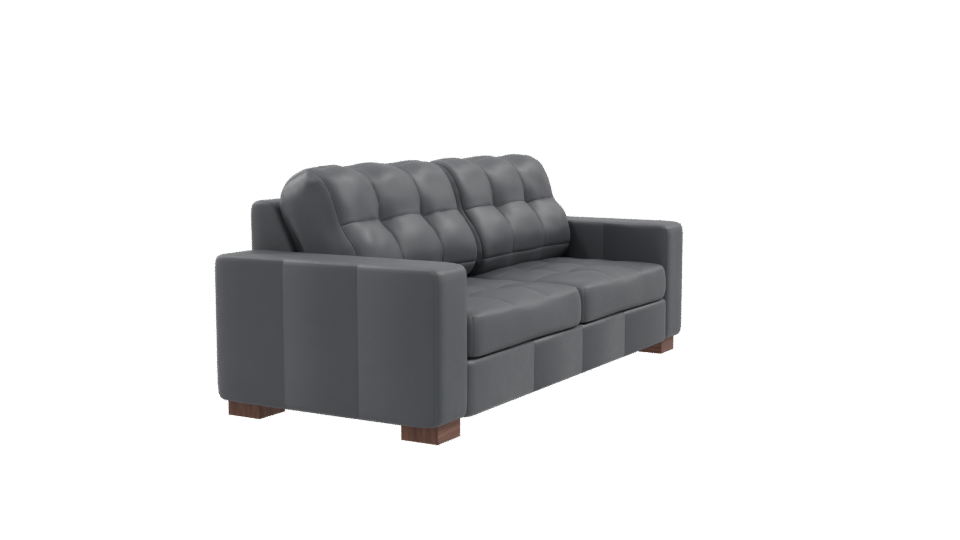 Stylish Modern Leather Sofa 3D Model - Professional 3D Model Render 9